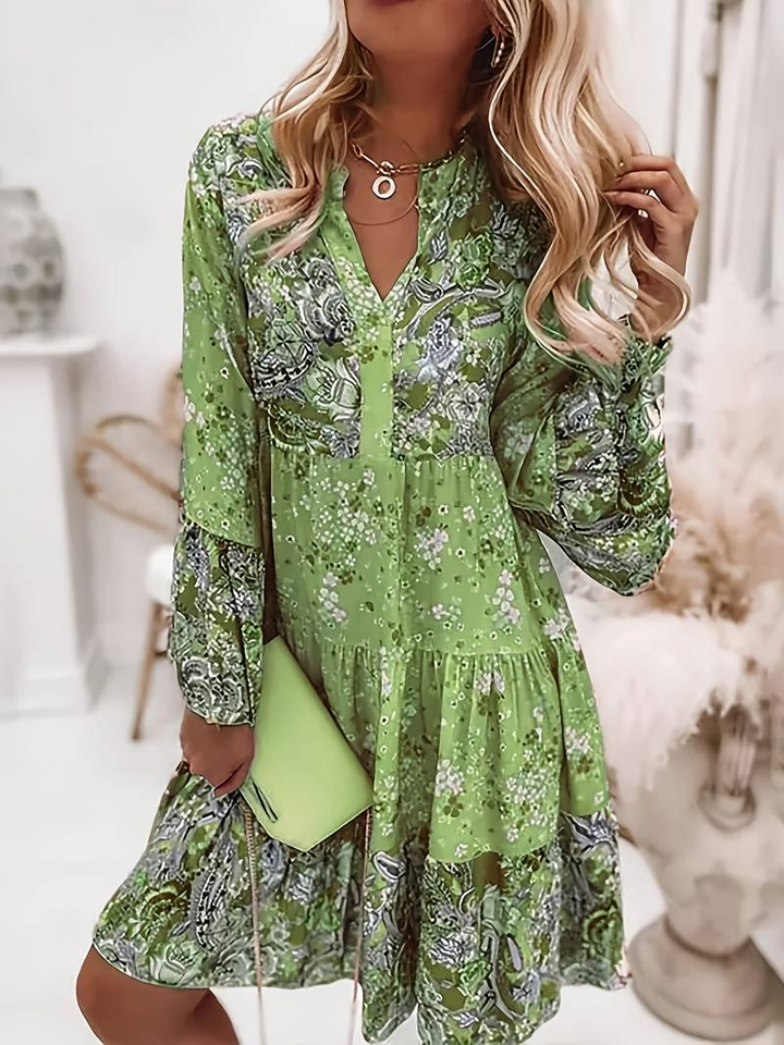Jayne | Printed Boho Dress
