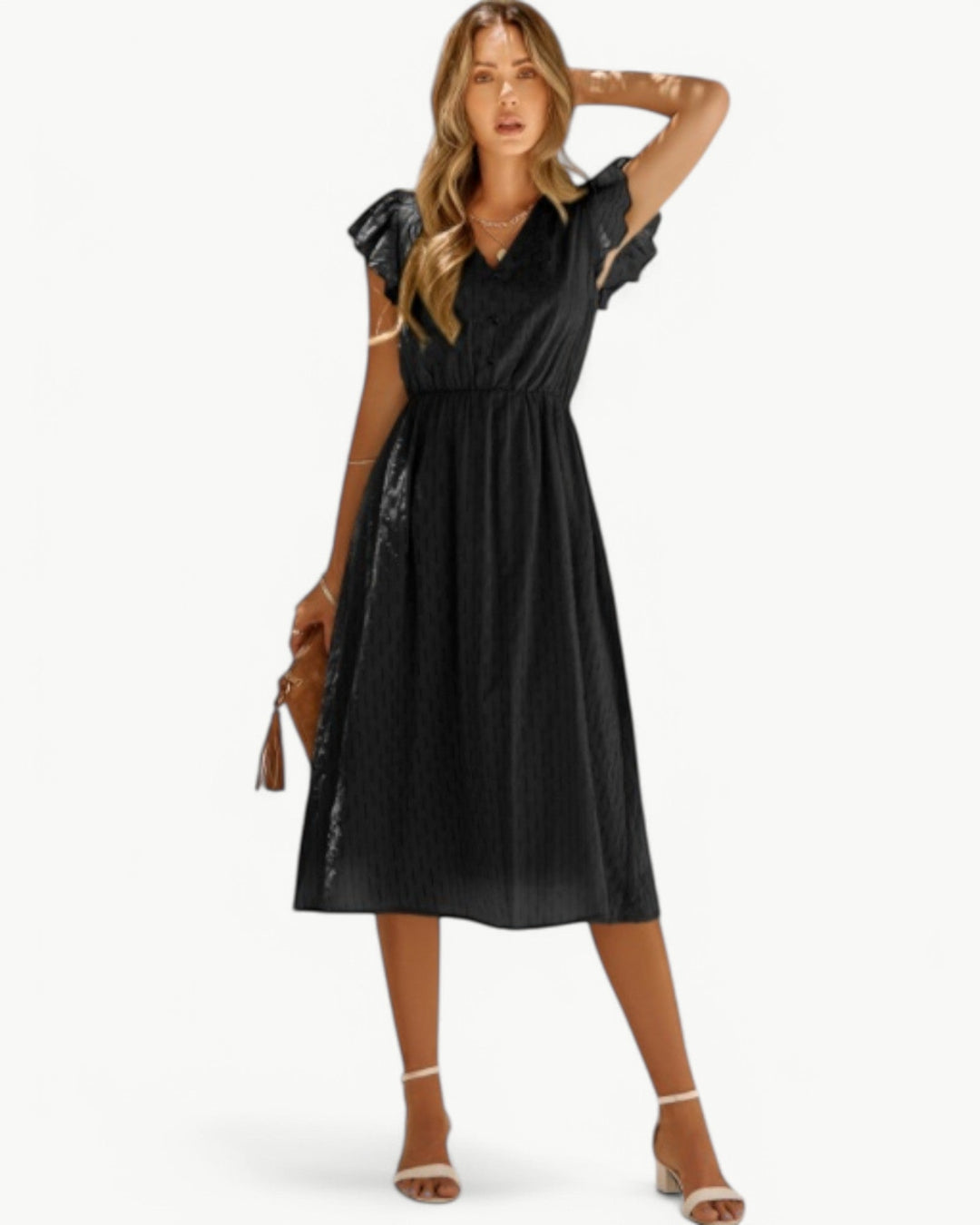 Orly|V-neck Midi Dress