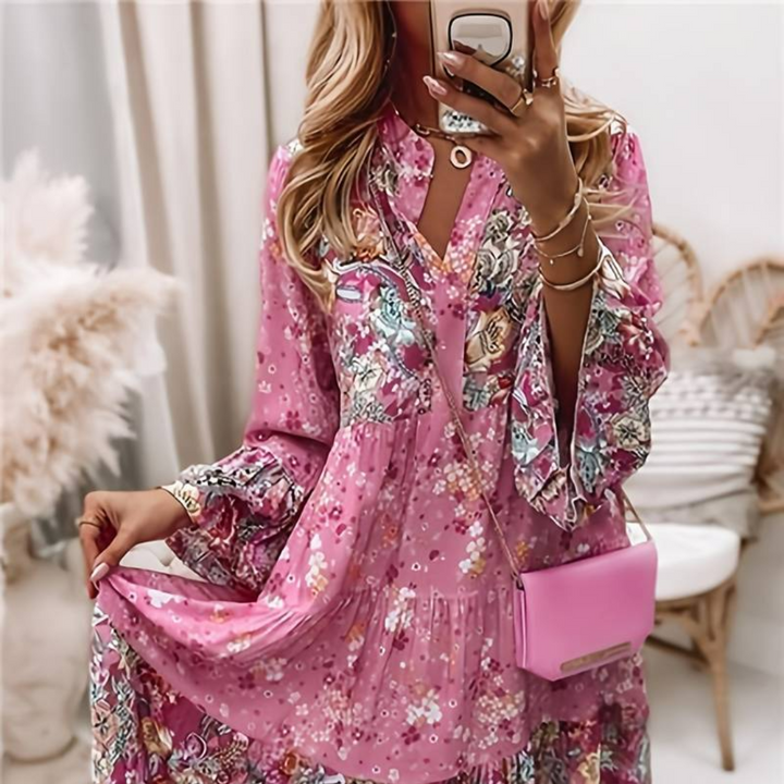 Jayne | Printed Boho Dress
