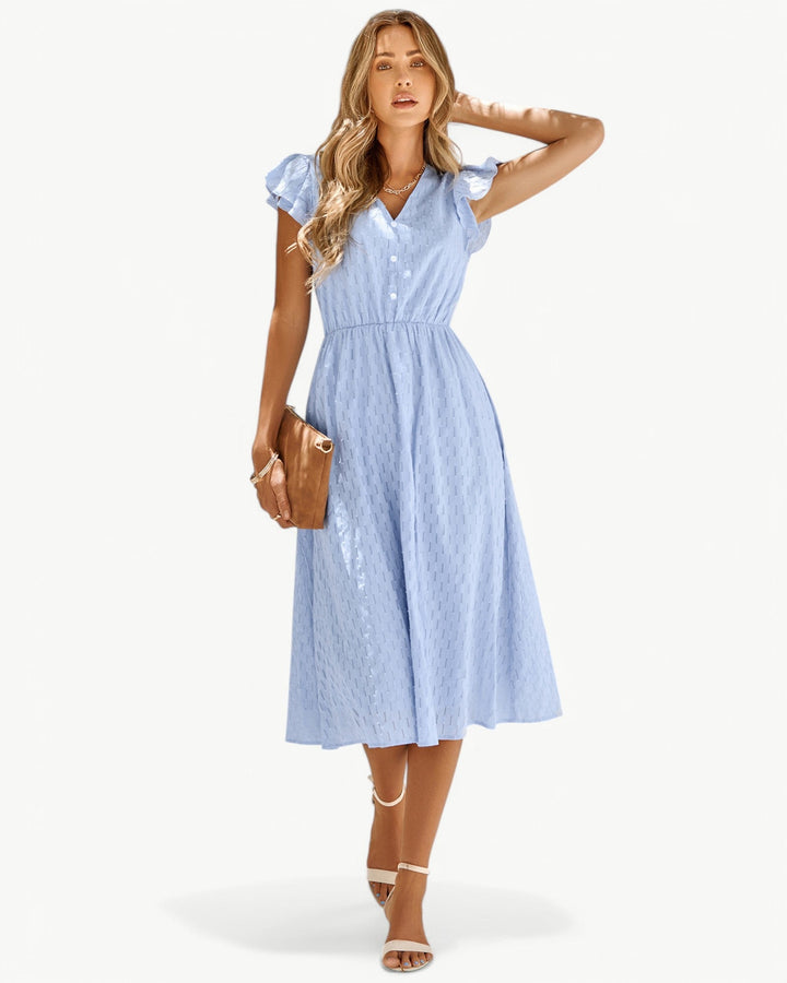 Orly|V-neck Midi Dress