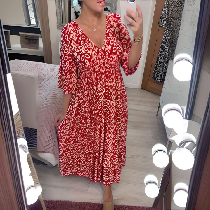 Zarissa | Boho Printed Dress