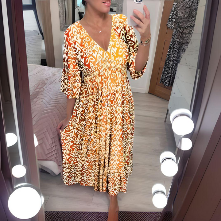 Zarissa | Boho Printed Dress