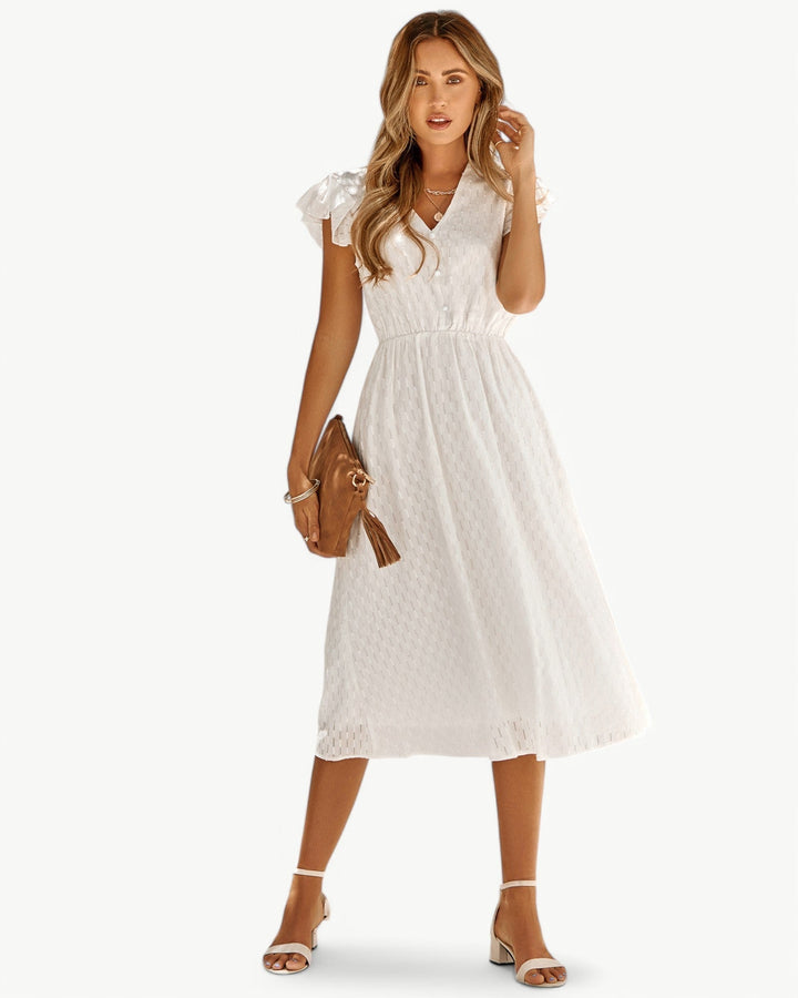 Orly|V-neck Midi Dress