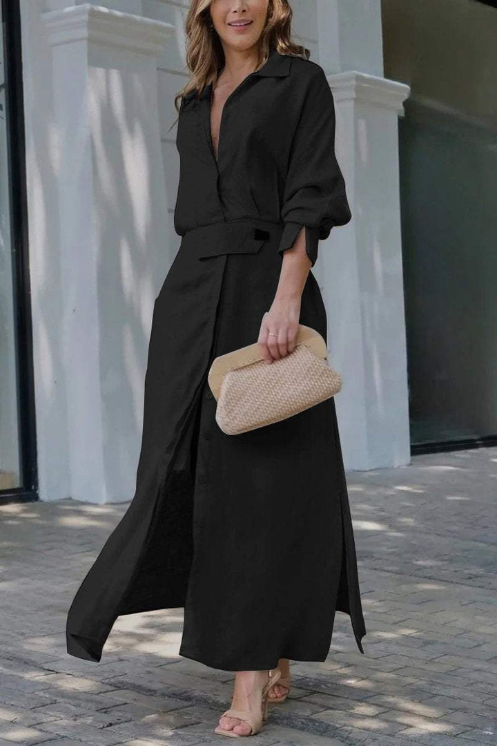 Astride | V-neck Maxi Dress