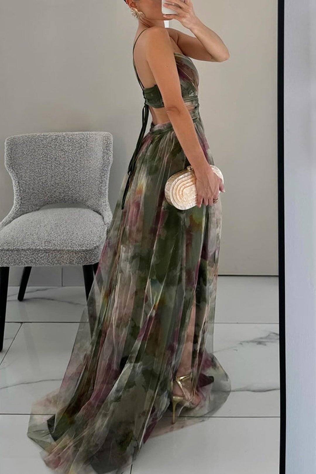 Laurel | Chiffon Maxi Dress