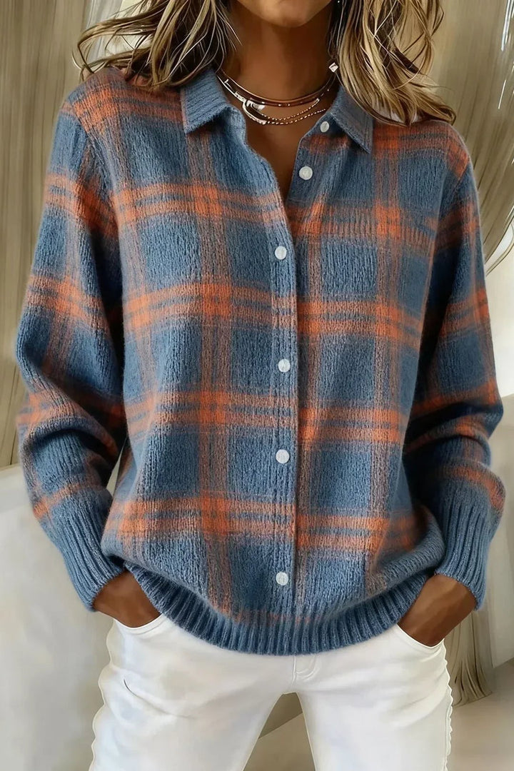Rondelle | Plaid Knit Cardigan