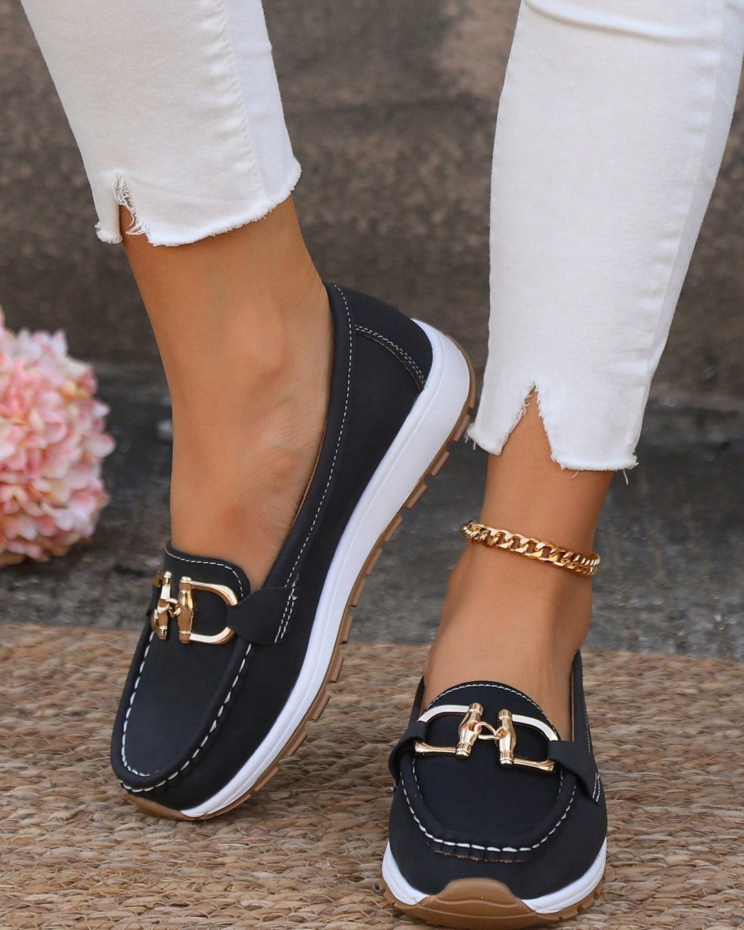 Ophira | Flat Moccasins with Buckle