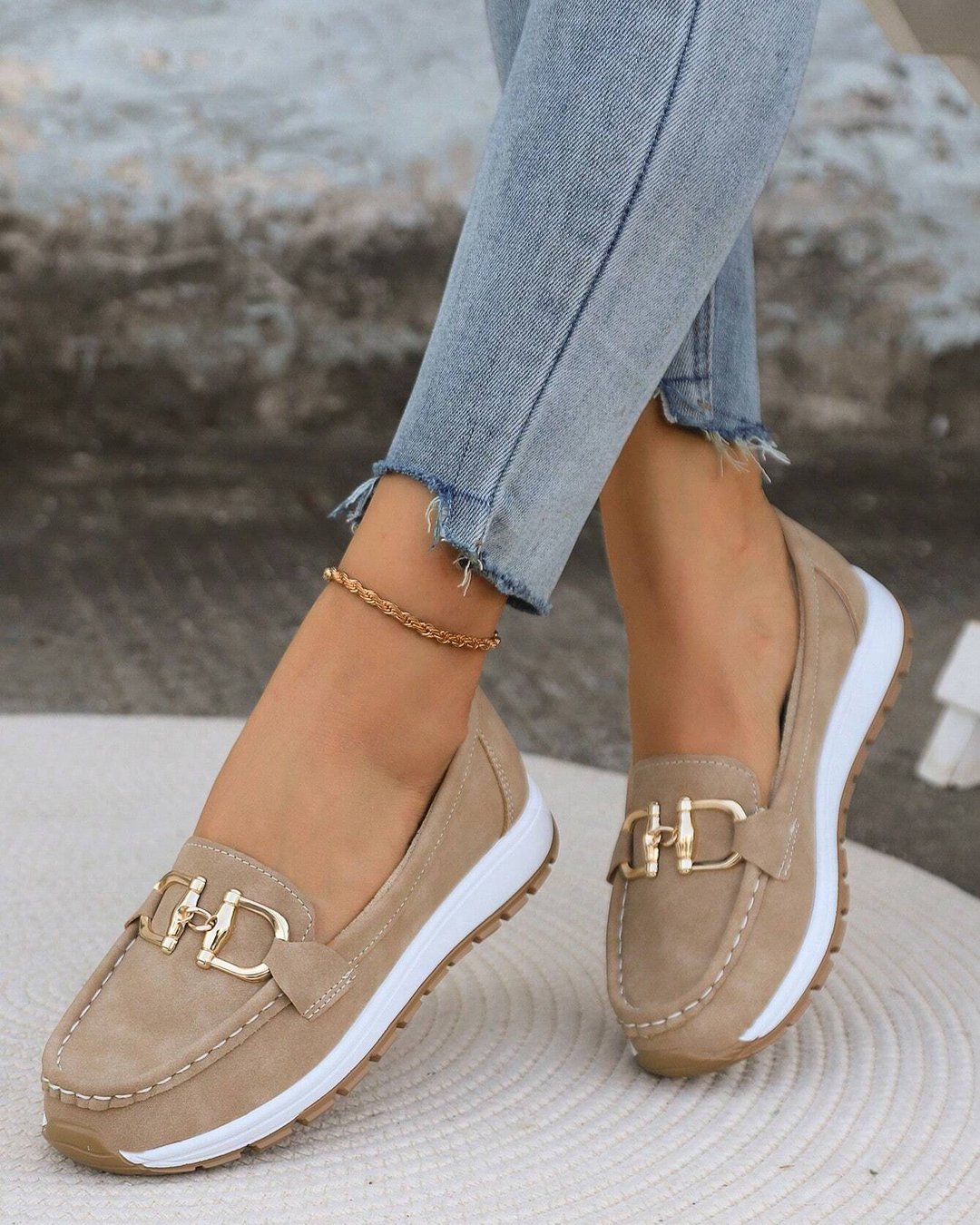 Ophira | Flat Moccasins with Buckle