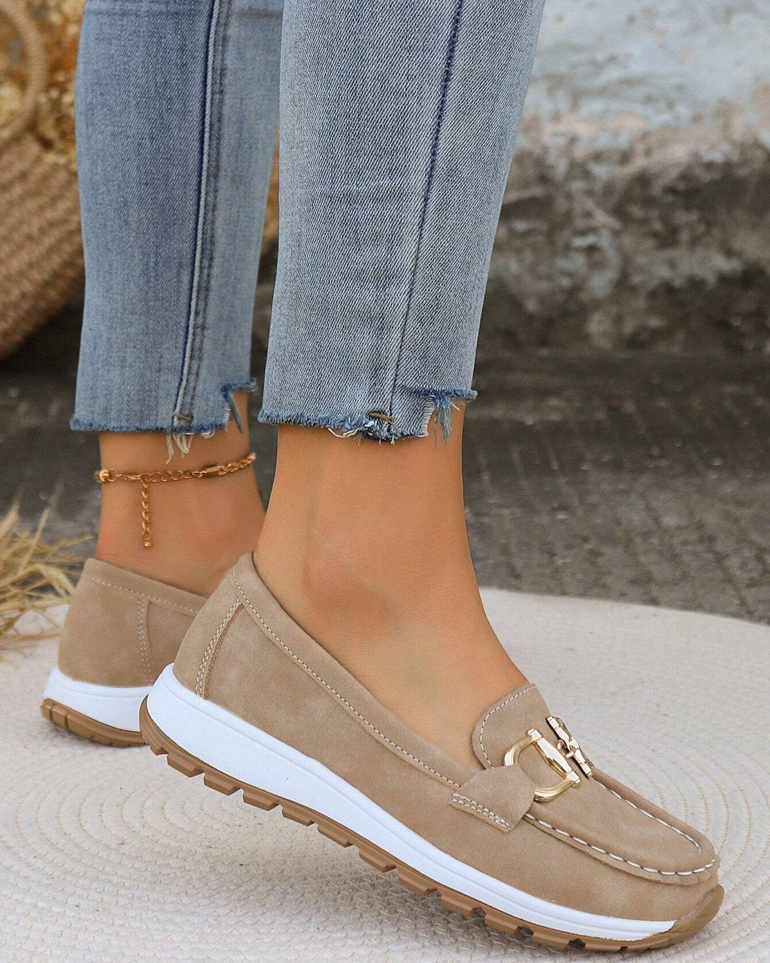 Ophira | Flat Moccasins with Buckle