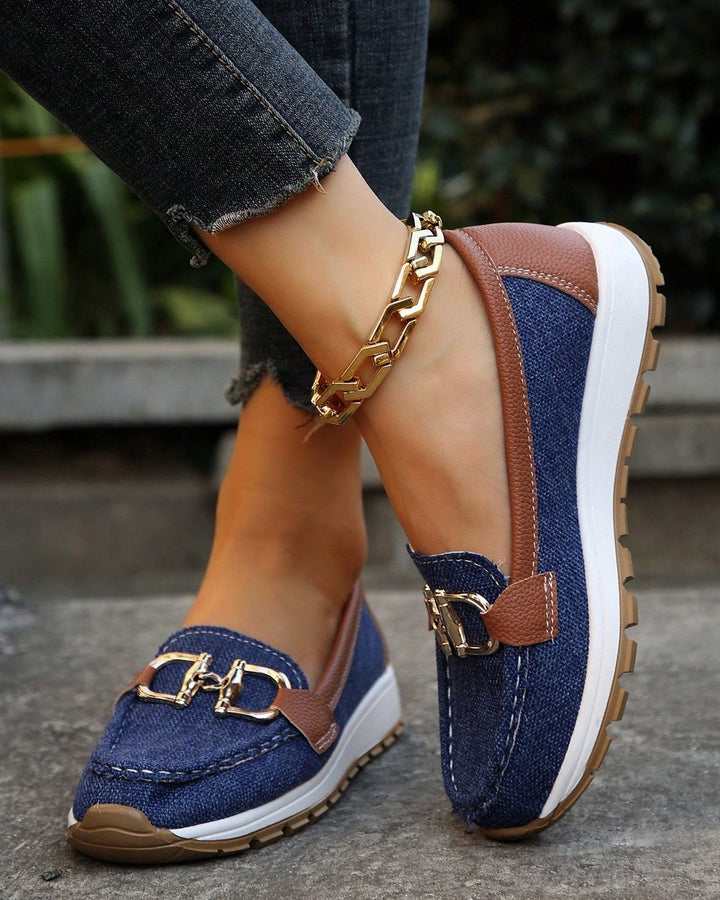 Ophira | Flat Moccasins with Buckle