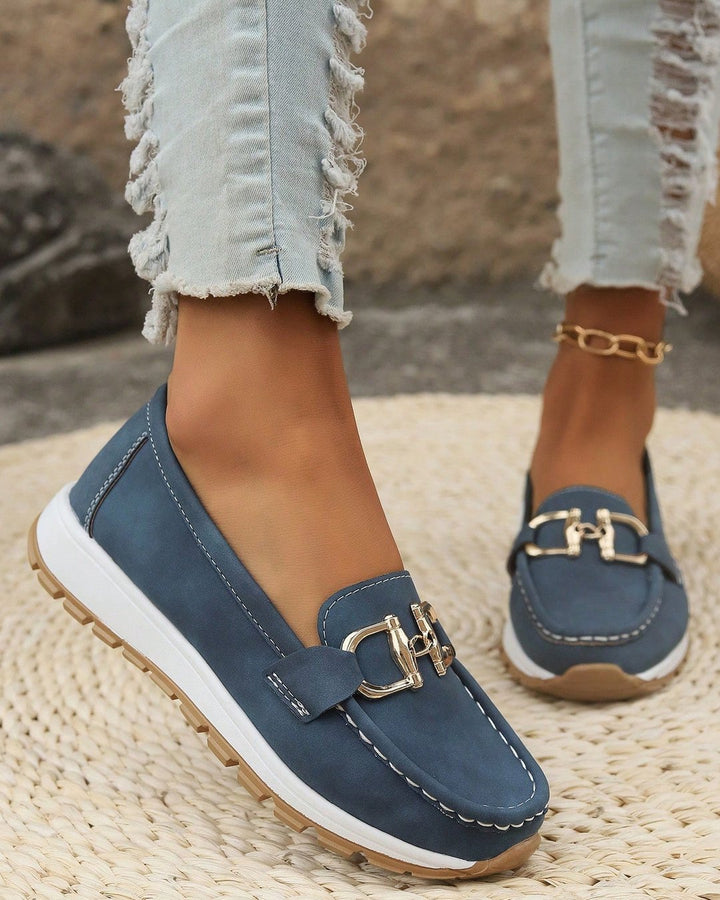 Ophira | Flat Moccasins with Buckle