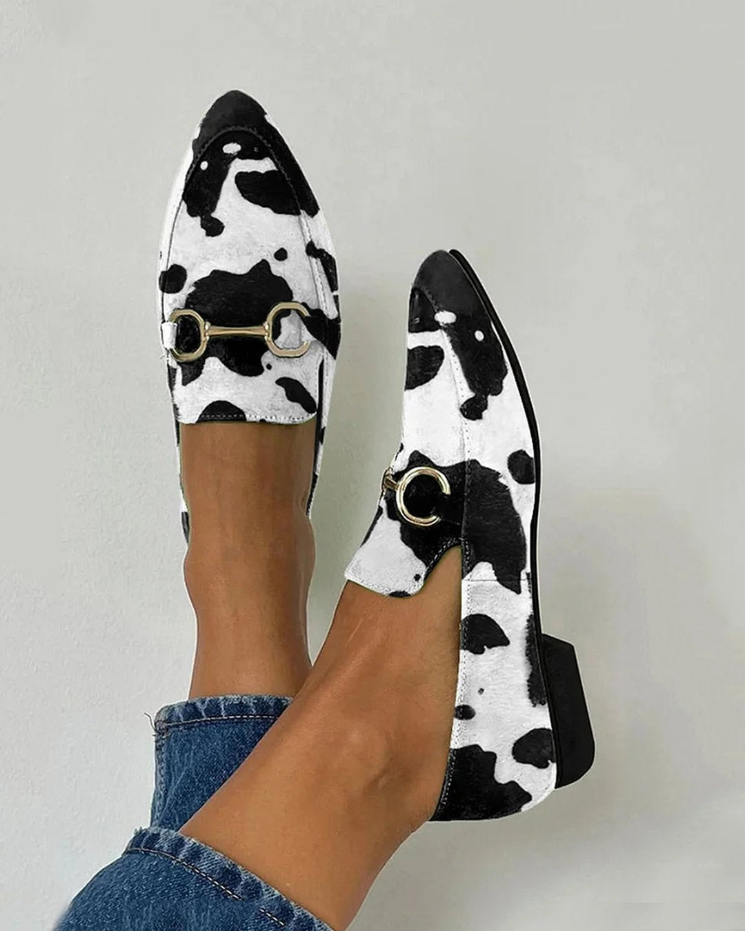 Tournoyered | Printed Loafers With Buckle Detail
