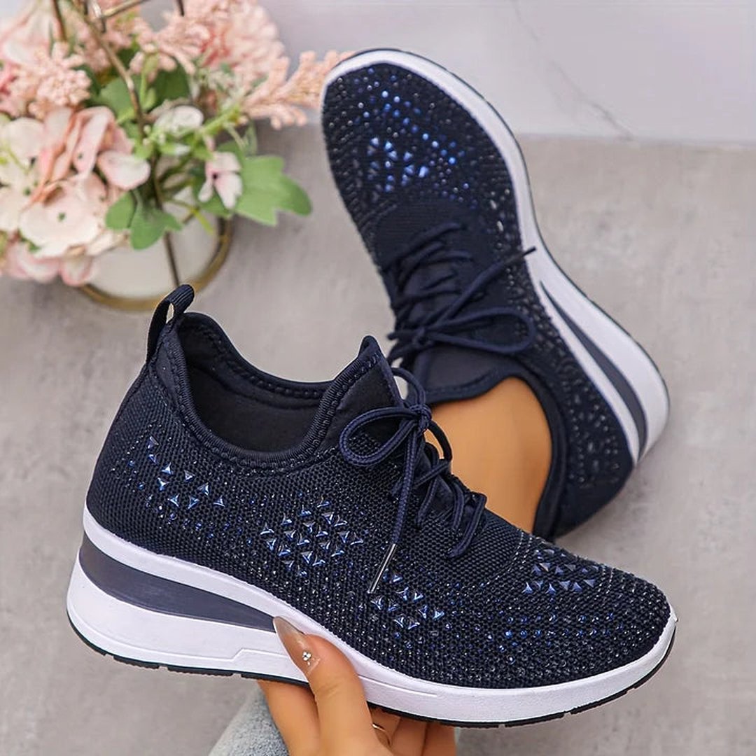 Honora | Orthopedic Sneakers With Sparkling Rhinestones