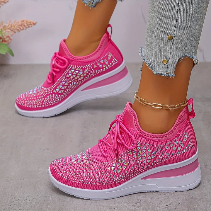 Honora | Orthopedic Sneakers With Sparkling Rhinestones