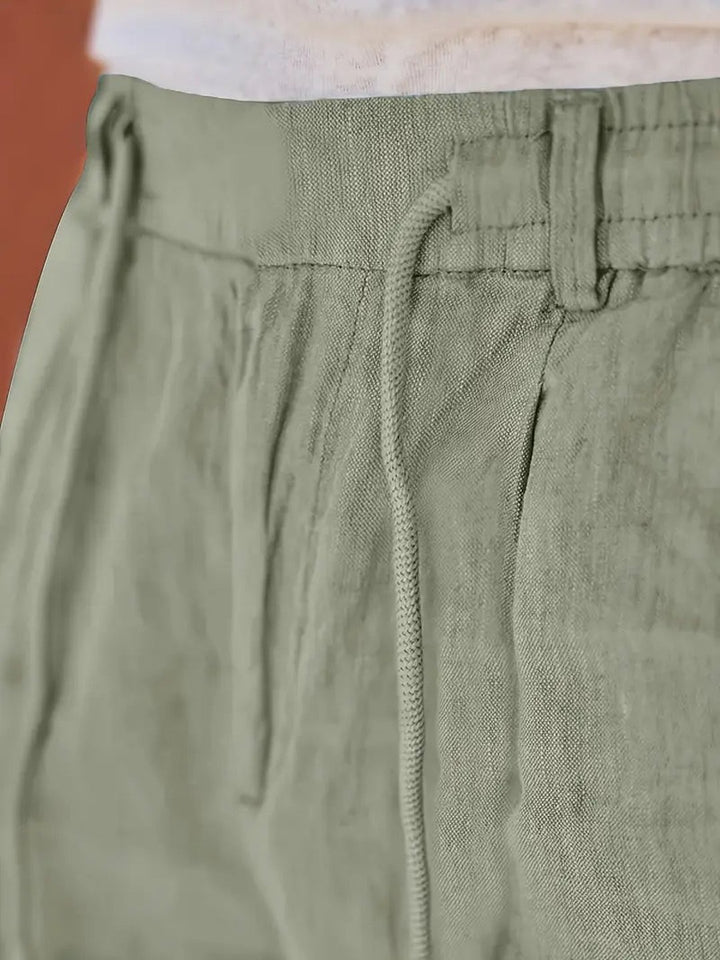 Otis | Wide Linen Drawstring Pants