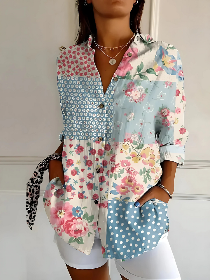 Viviana | Floral Wave Blouse
