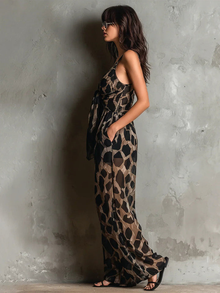 Eleanor | Leopard Print Jumpsuit