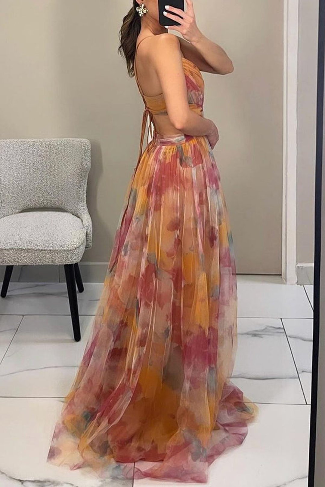 Laurel | Chiffon Maxi Dress