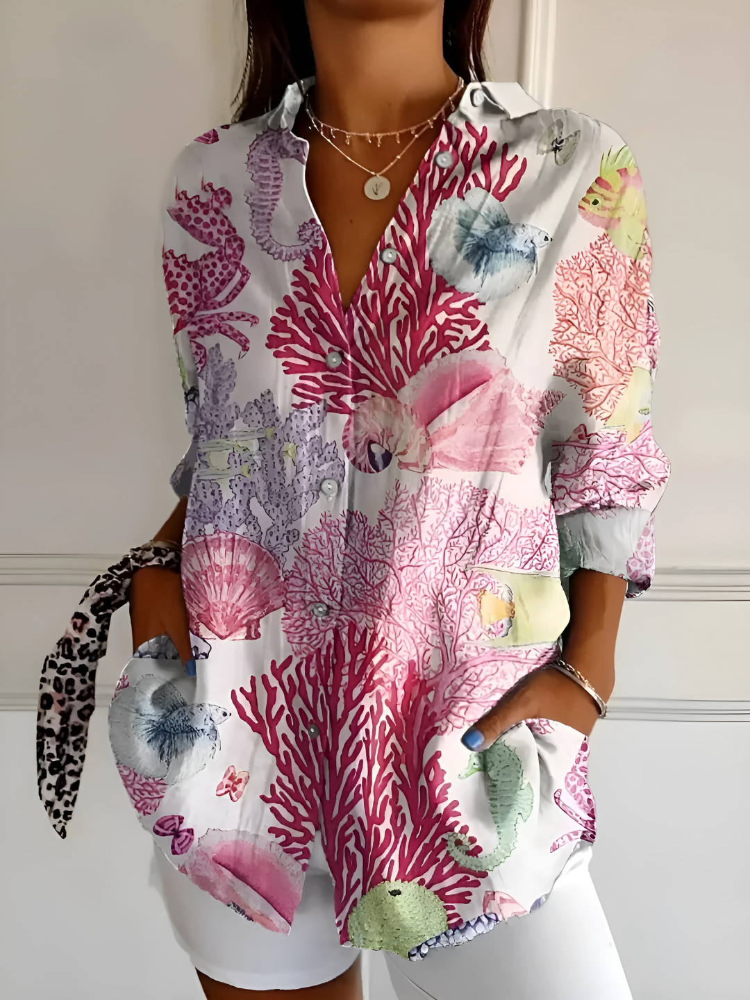 Viviana | Floral Wave Blouse