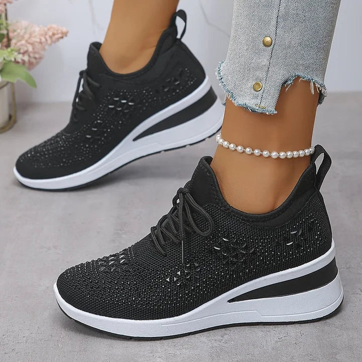 Honora | Orthopedic Sneakers With Sparkling Rhinestones
