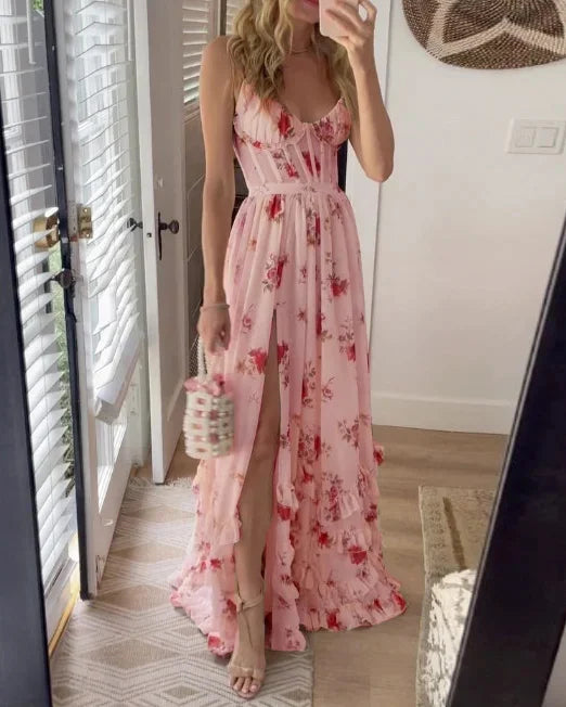 Solenne | Elegant Floral Dress
