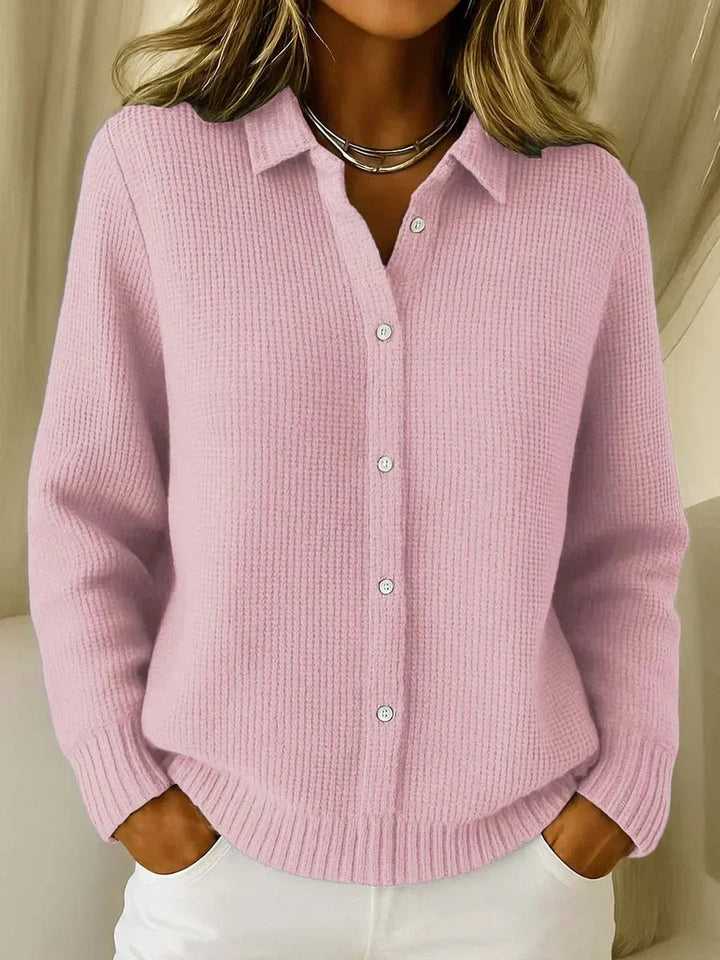 Alana | Textured Knit Button Cardigan