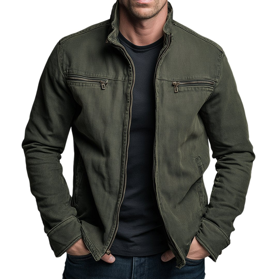 Rodney | Vintage Cotton Zip Jacket