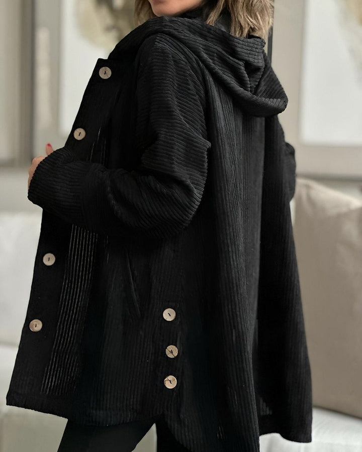Mae | Cozy Corduroy Hooded Jacket