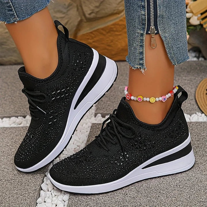 Honora | Orthopedic Sneakers With Sparkling Rhinestones