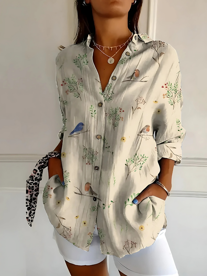 Viviana | Floral Wave Blouse