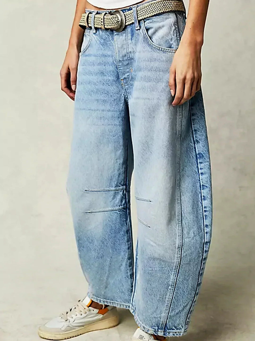 Lianne | Leopard Print Barrel Jeans