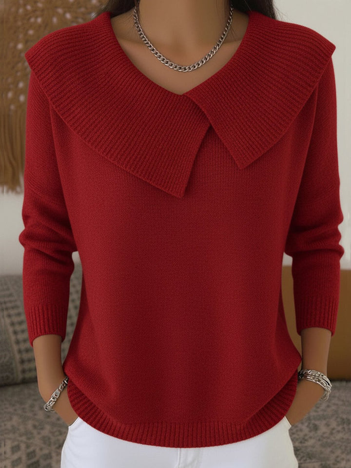 Charmaine | Warm Sweater with Soft Collar