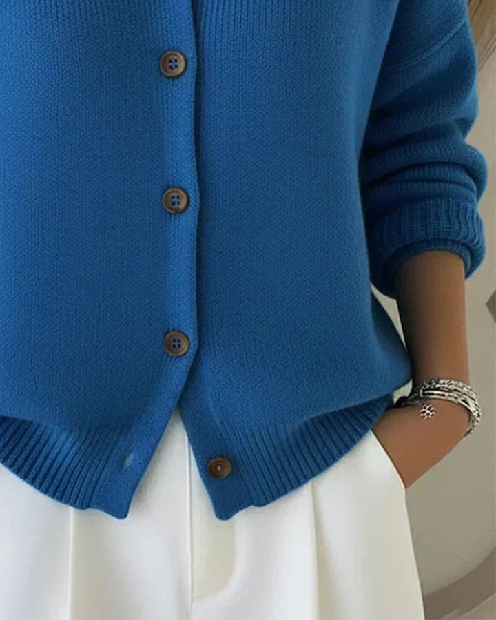 Traci | Button Collar Cardigan