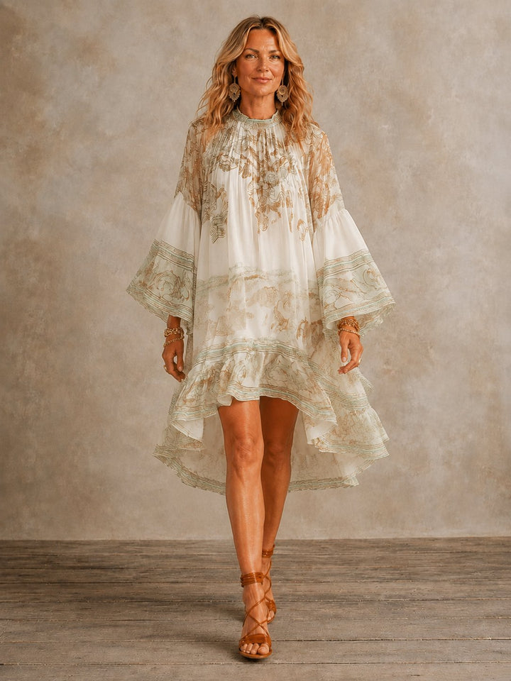 Sabina | Ruffle Hem Mini Dress