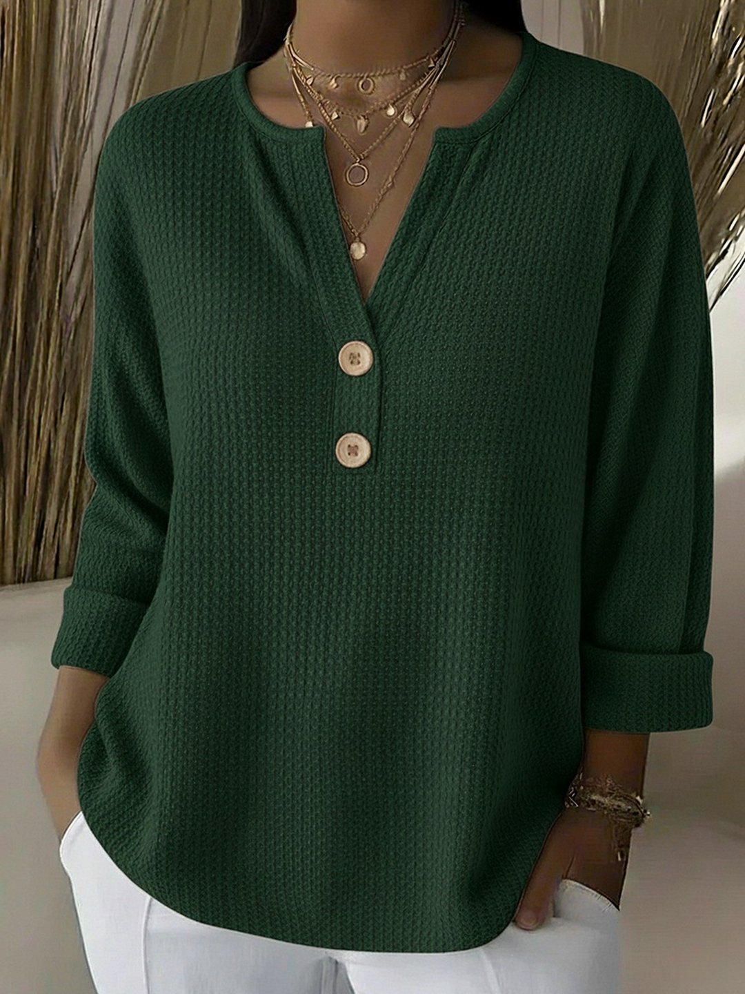 Vonnie | Henley Button Top