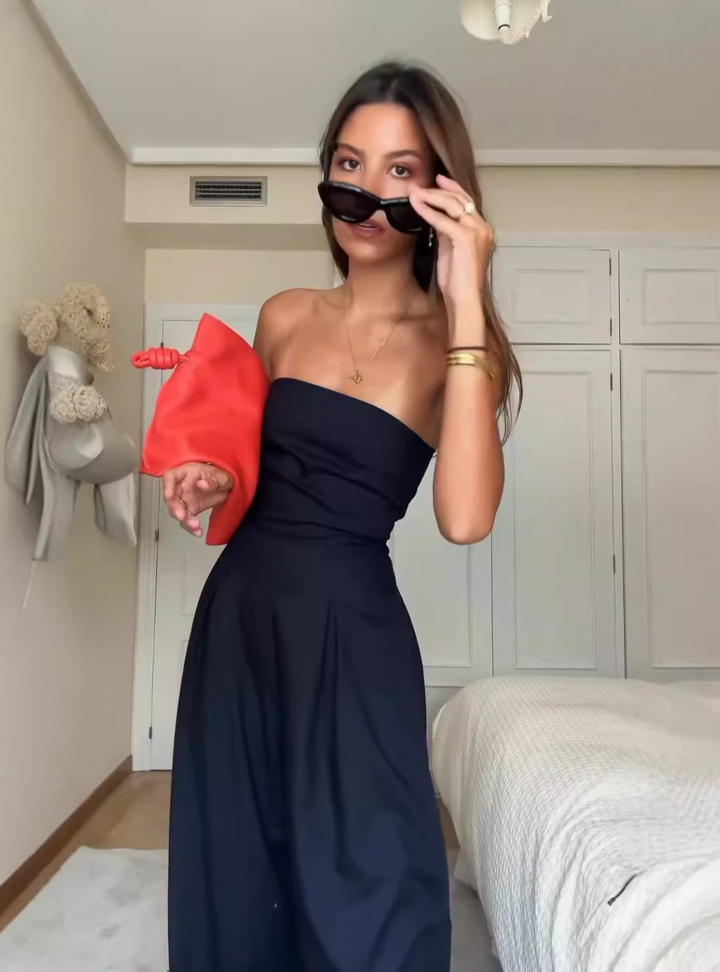 Kyline | Luxe Strapless Jumpsuit