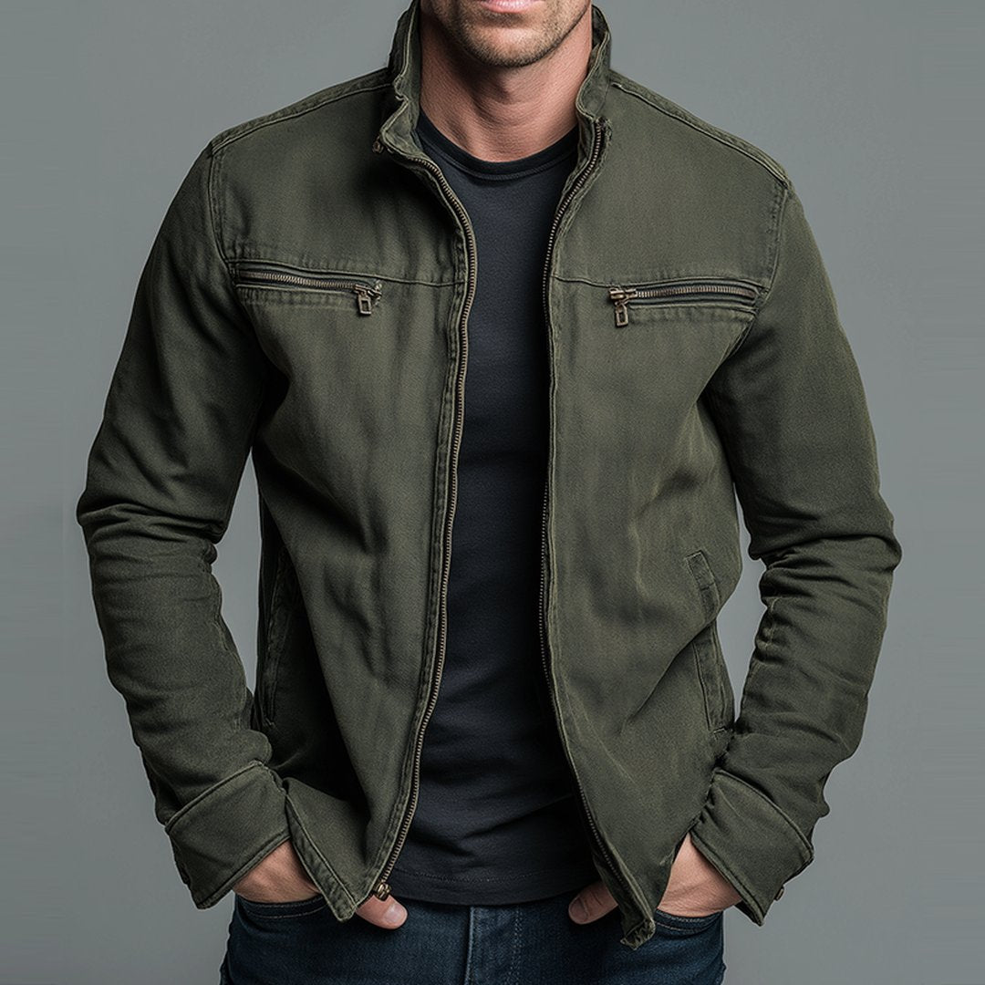 Rodney | Vintage Cotton Zip Jacket