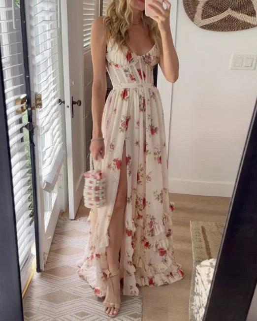 Solenne | Elegant Floral Dress