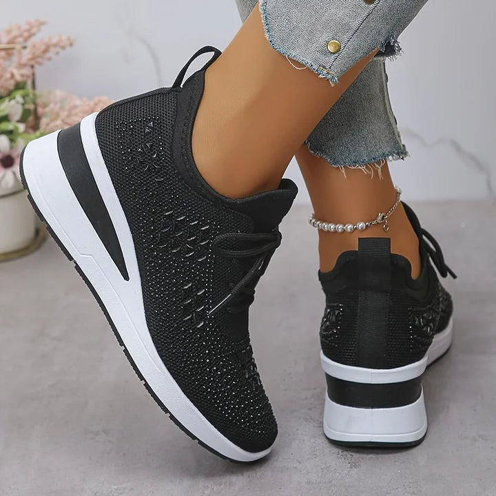 Honora | Orthopedic Sneakers With Sparkling Rhinestones
