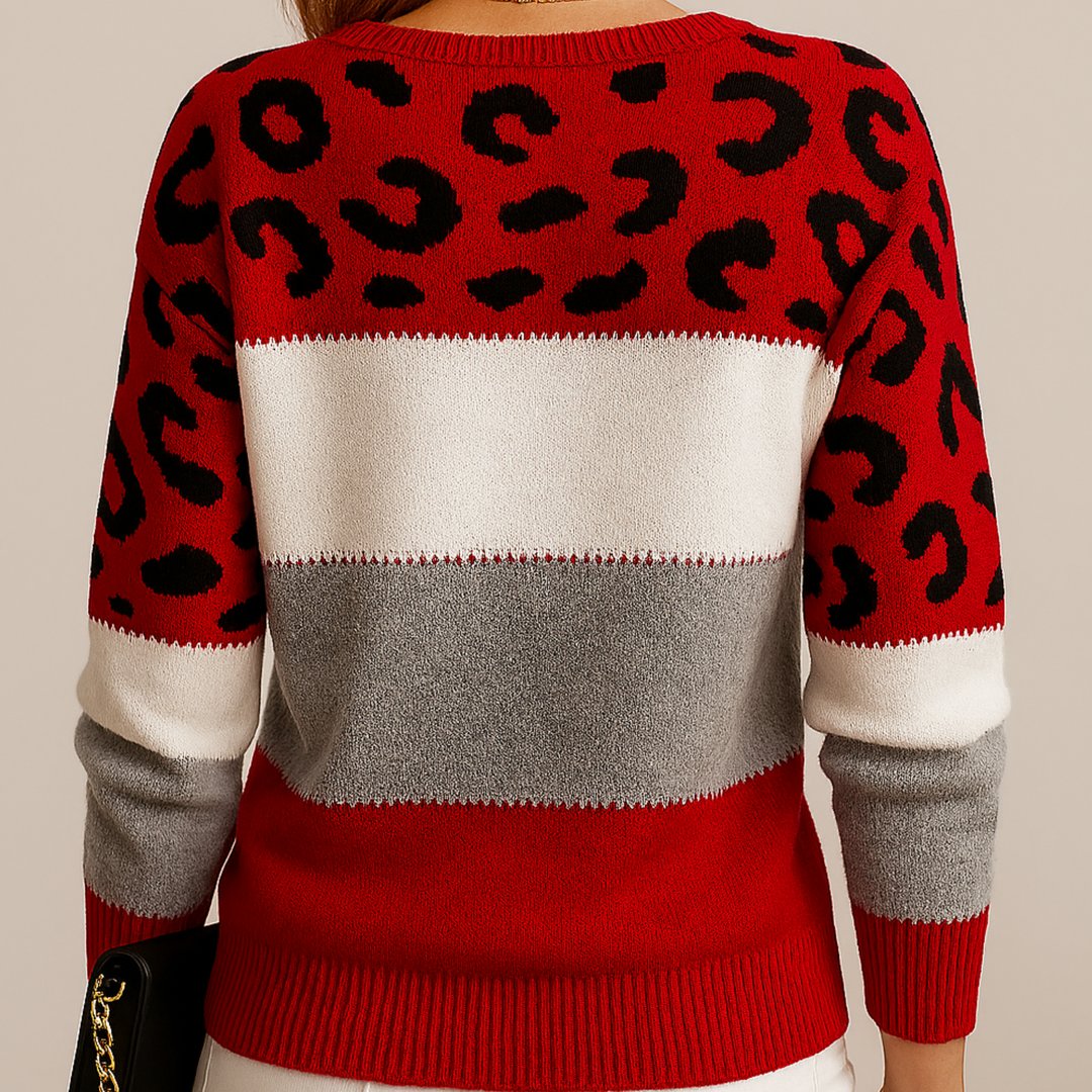 Irina | Leopard Print Casual Sweater