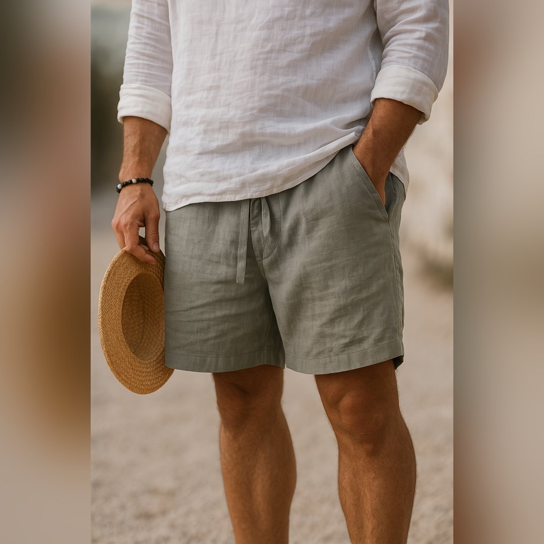 Henri | Comfortable Linen Shorts