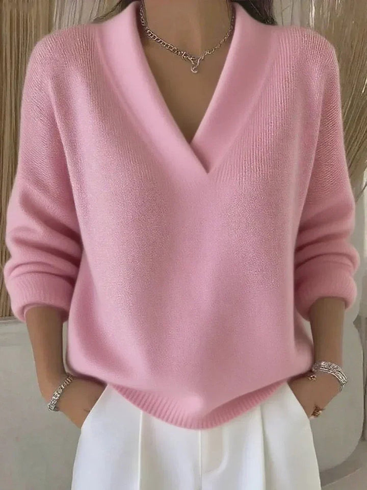 Vica | Relaxed V-Neck Sweater
