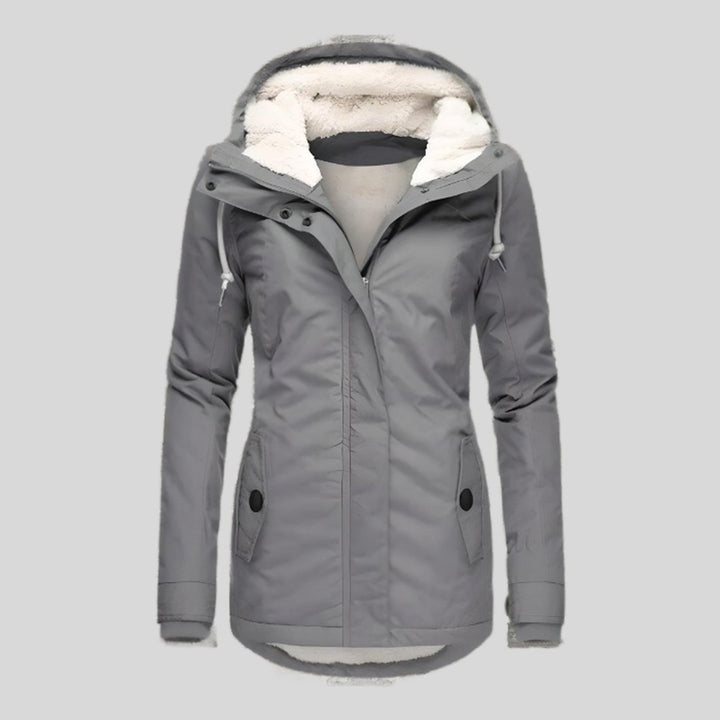 Iliana | Long Jacket with Hood and Lining