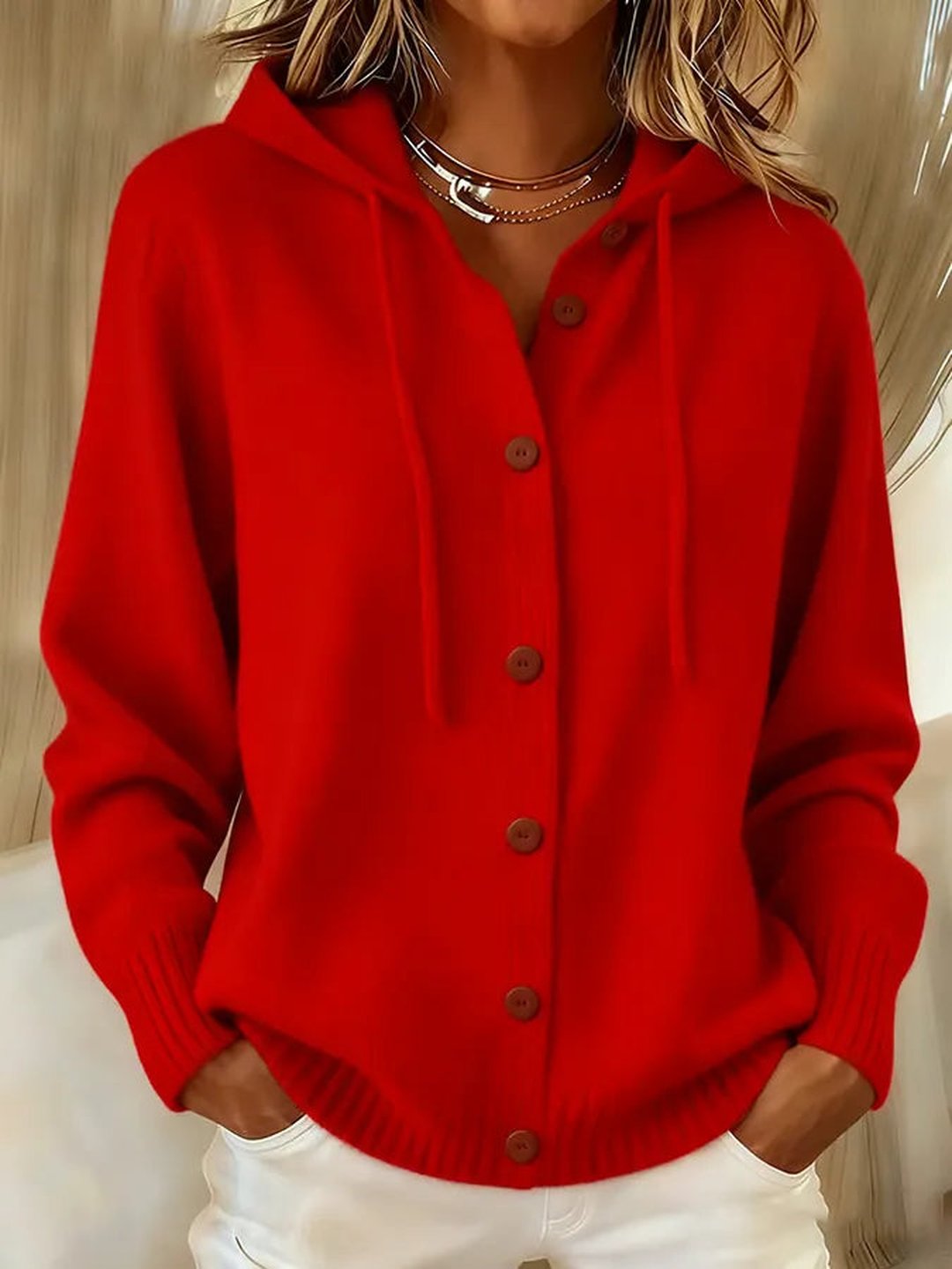 Tora | Cozy Button Cardigan Hoodie