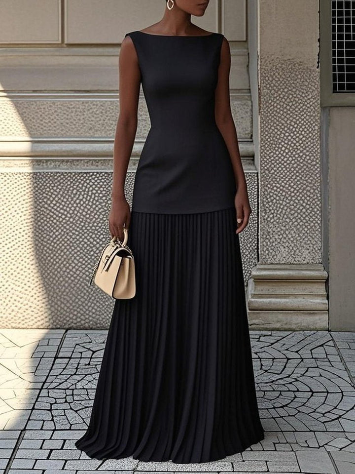 Tonya | Pleated Maxi Dress