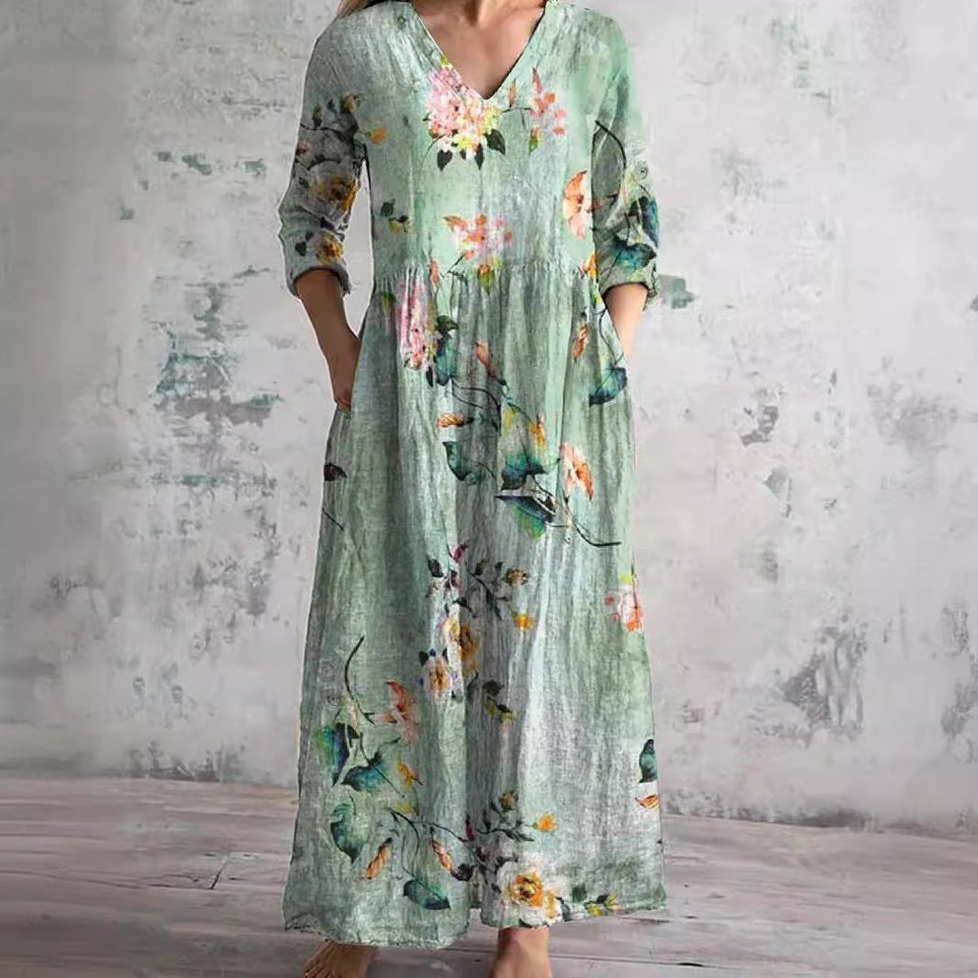 Nigella | Floral V-Neck Summer Dress