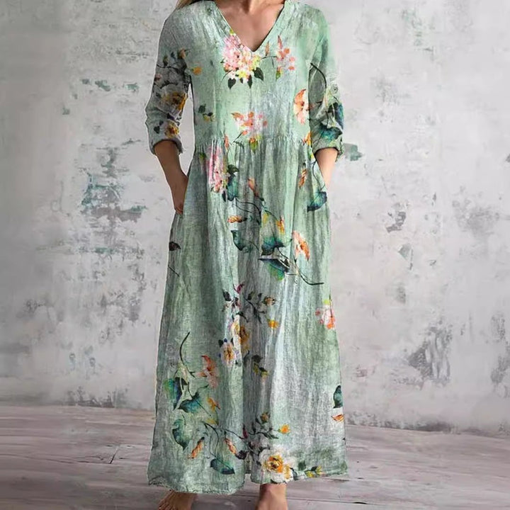 Nigella | Floral V-Neck Summer Dress