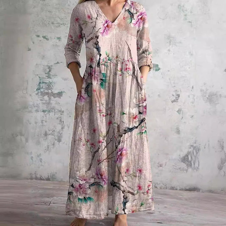 Nigella | Floral V-Neck Summer Dress