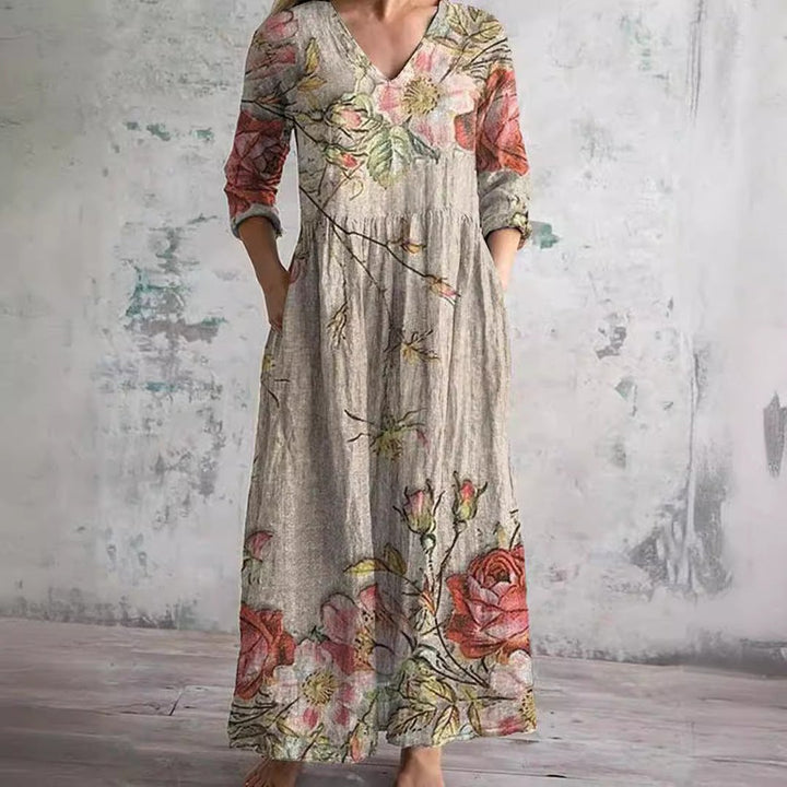 Nigella | Floral V-Neck Summer Dress
