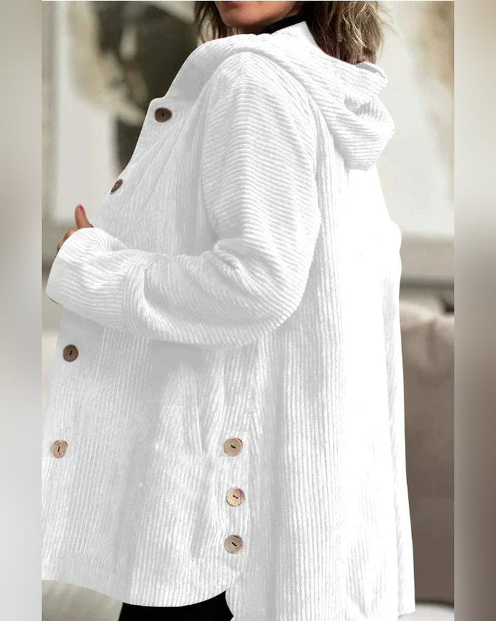 Mae | Cozy Corduroy Hooded Jacket